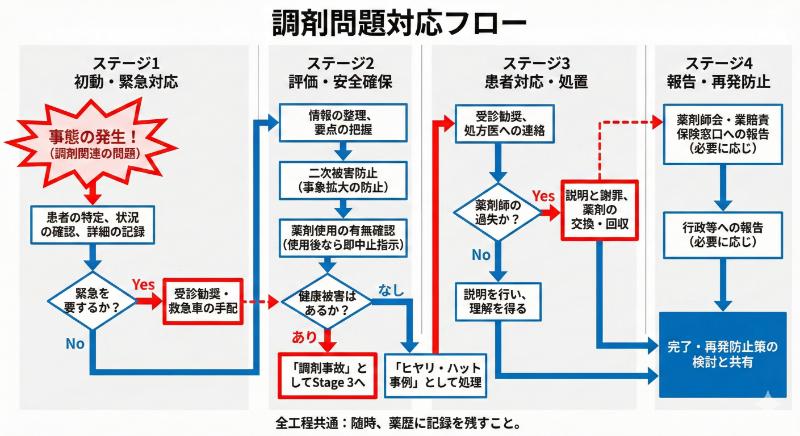 調剤問題対応フローチャート